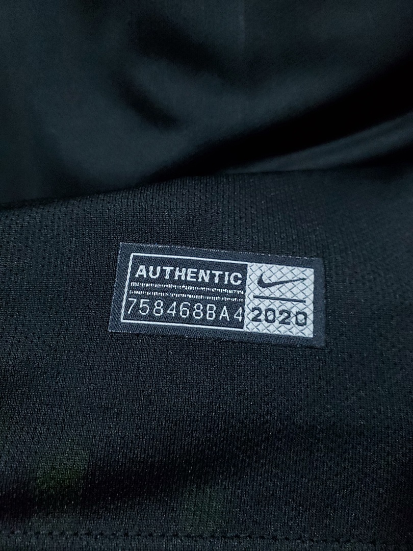 Balenciaga Joint Edition Long Sleeve Black S 2Xl Maillot Domicile Manches Longues 2020-2021 miniature 7