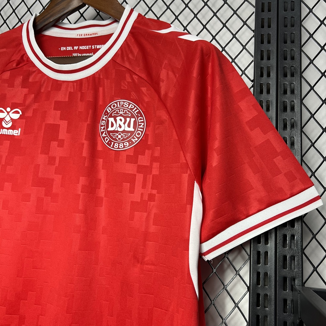 Denmark 2024-2025 Euro Maillot Domicile miniature 3