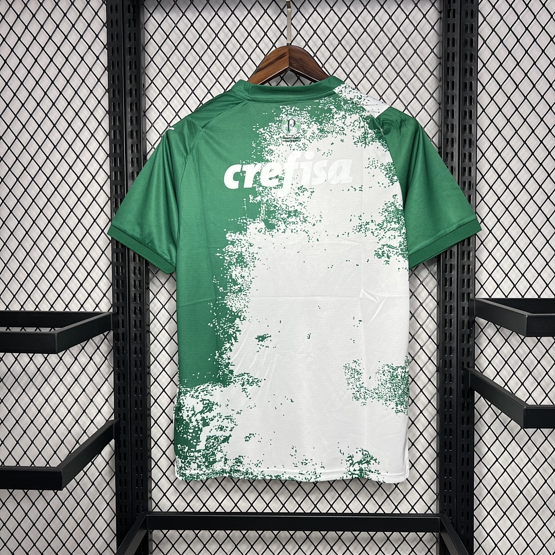 Palmeiras 2024-2025 Special Edition White And Green Maillot Domicile Edition Speciale miniature 5