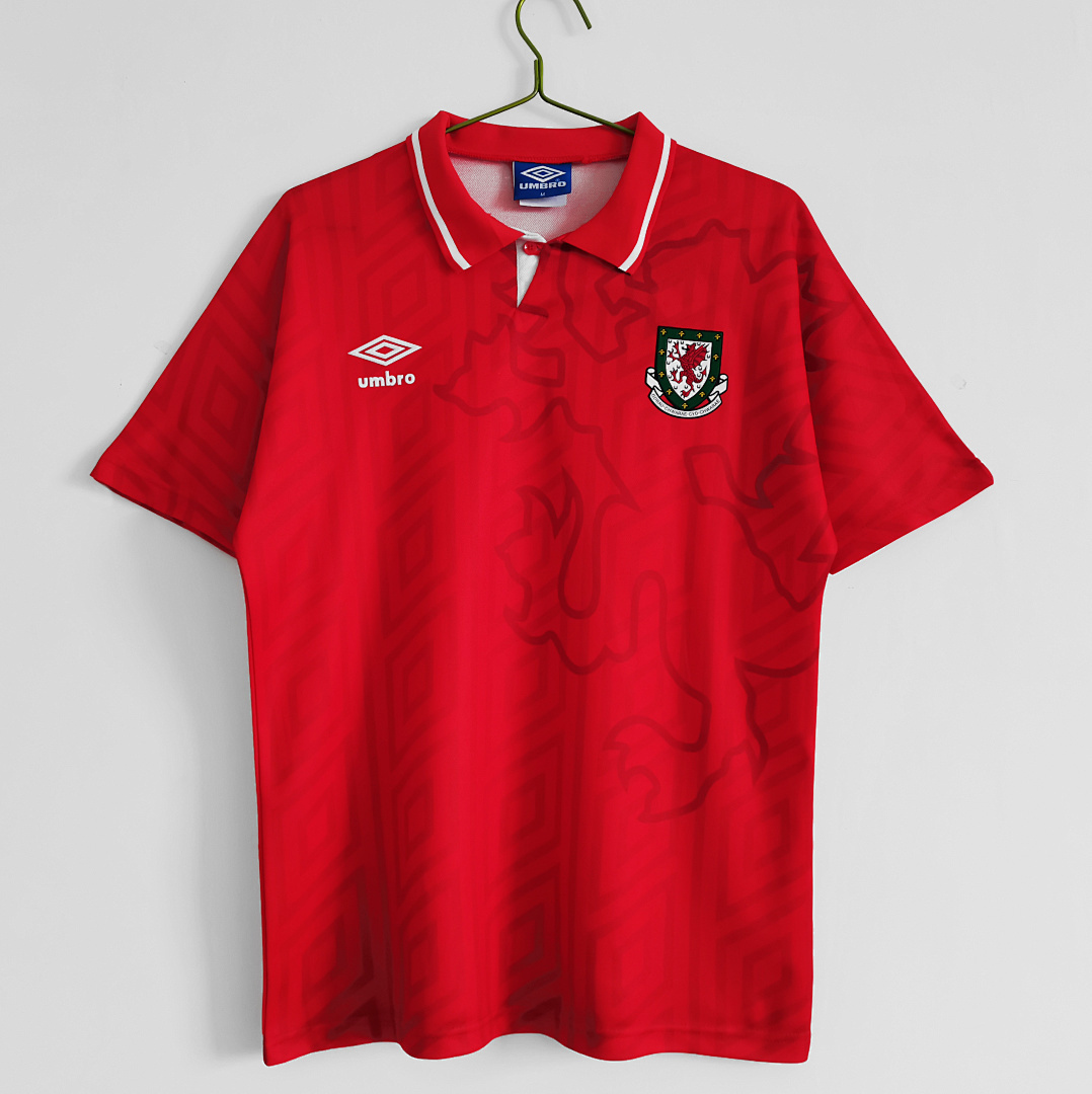 Wales Maillot Domicile Retro 1990-1992 miniature 9