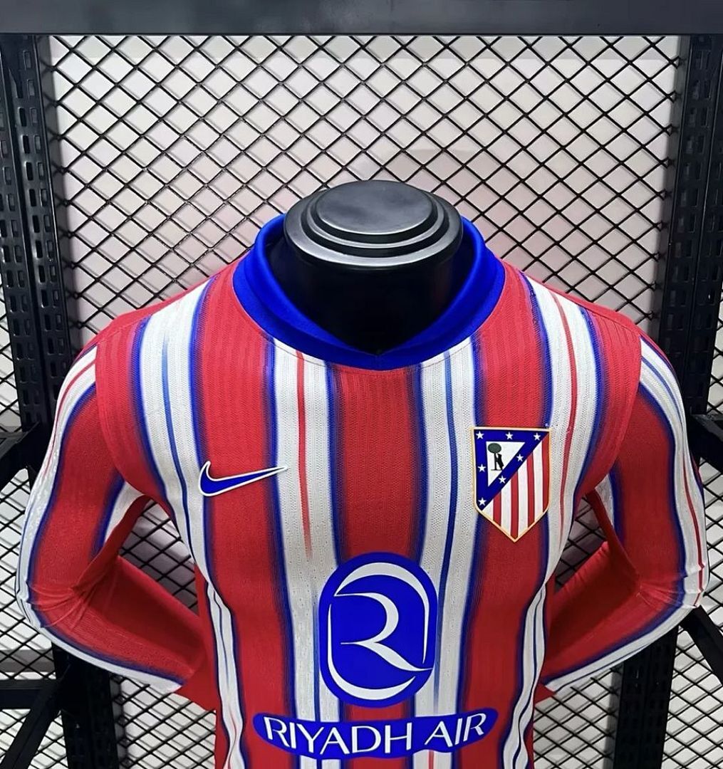 Atletico Madrid Maillot Domicile Version Joueur Manches Longues miniature 3