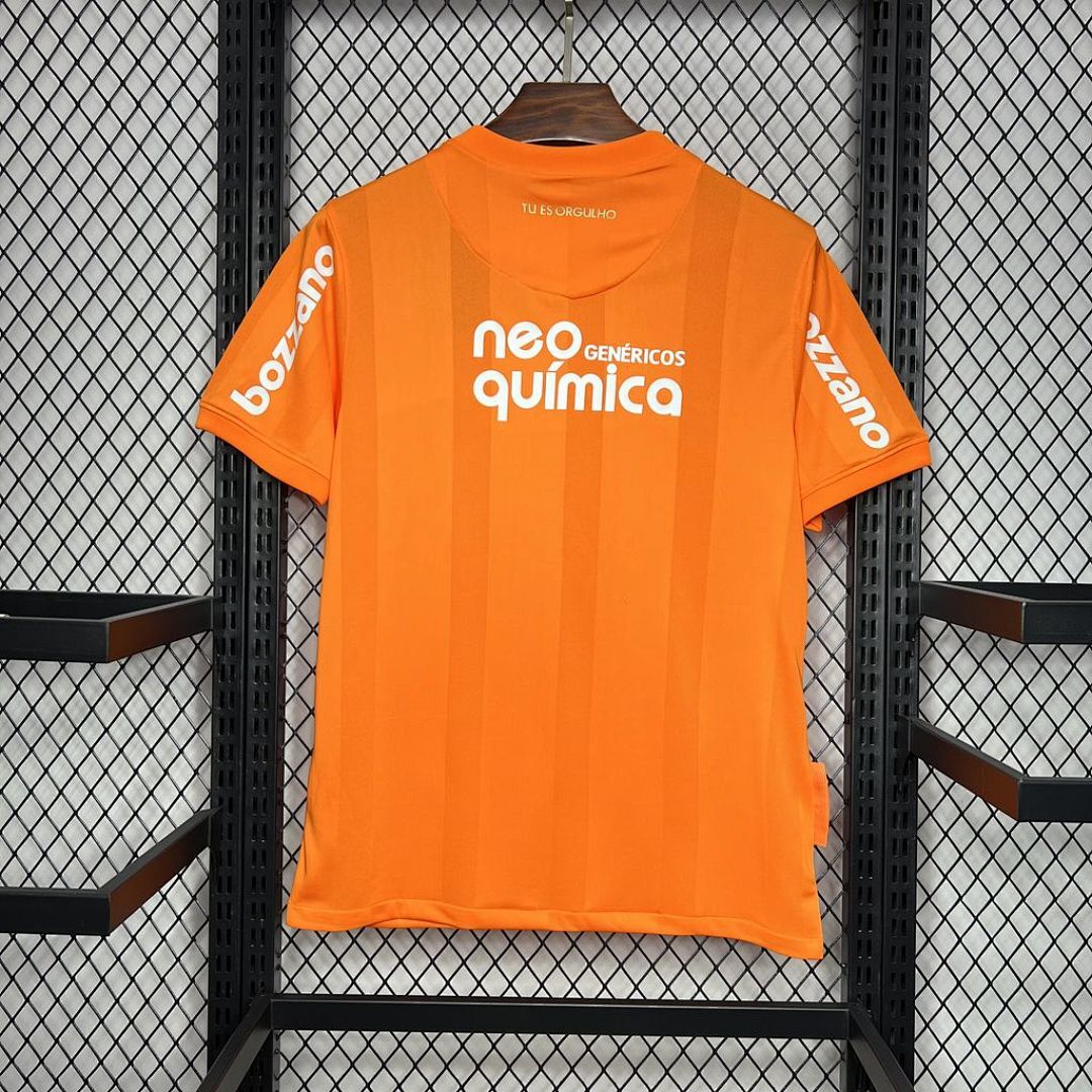 Corinthians Orange Color Maillot Domicile Retro 2010 miniature 8