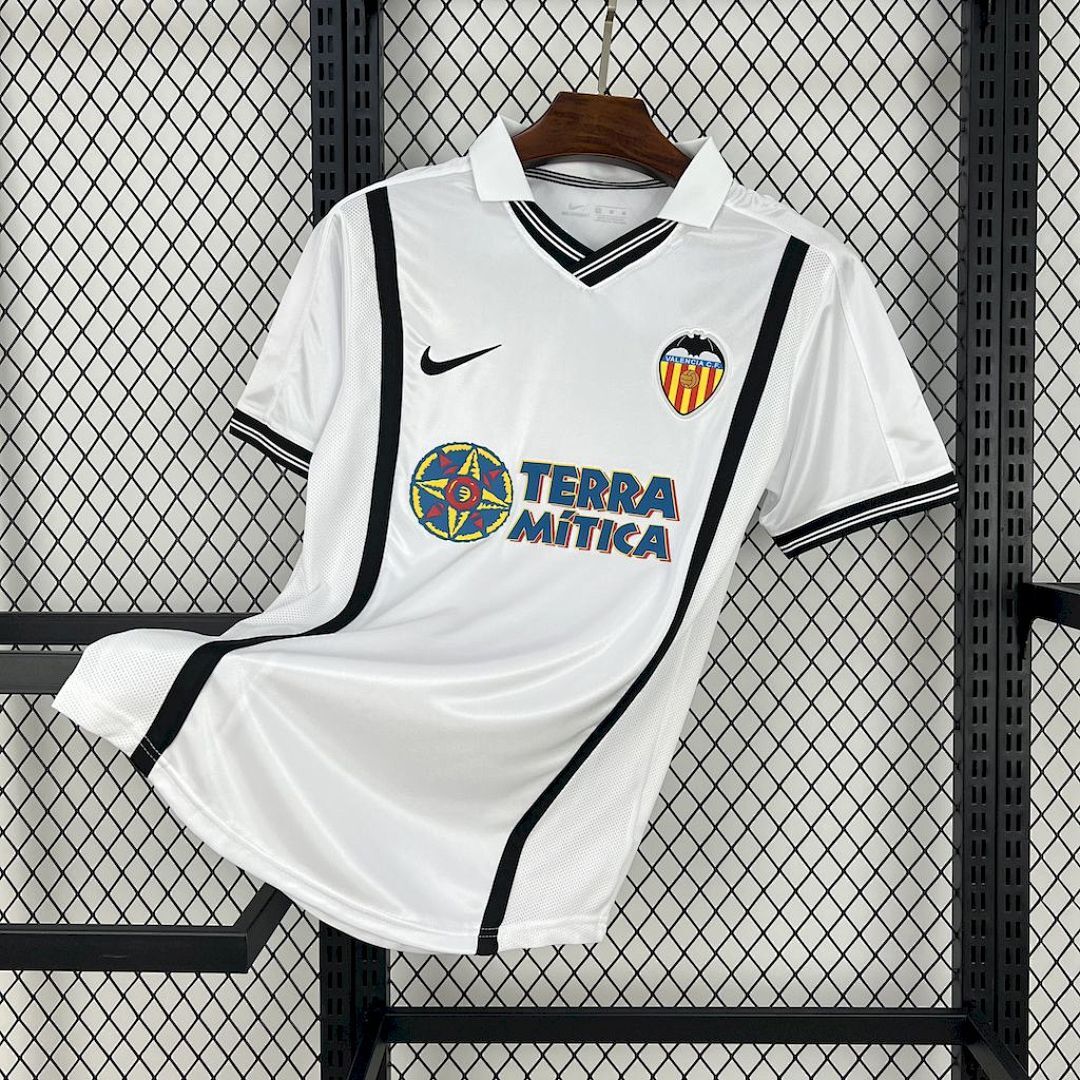 Valencia Cf 200001 Maillot Domicile Retro