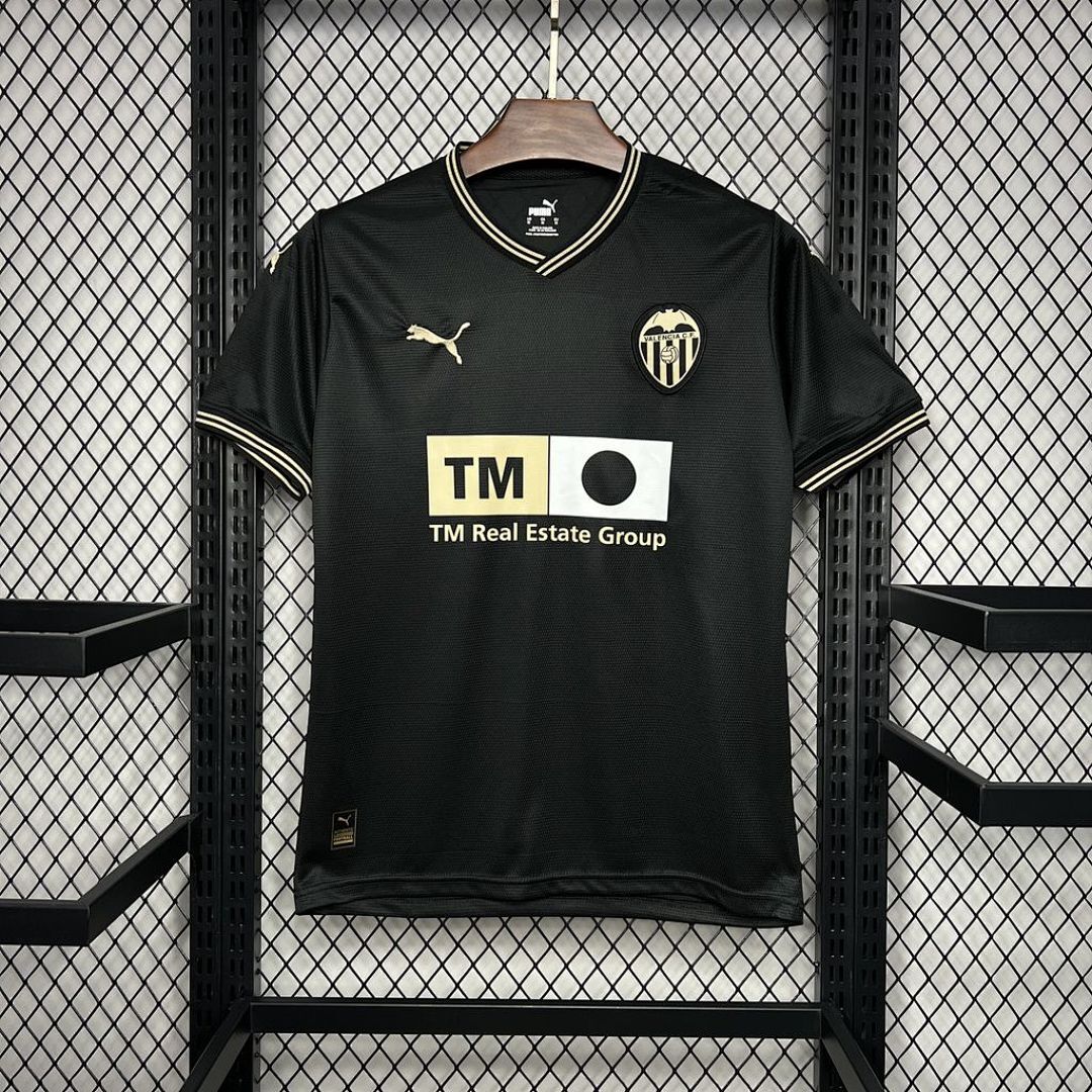 Valencia Cf 202425 Black Gold Edition Maillot Domicile