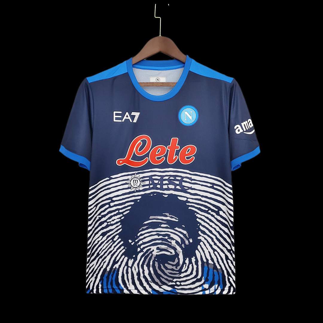 2122 Naples Commemorative Edition Blue S Xxl Maillot Domicile Edition Speciale