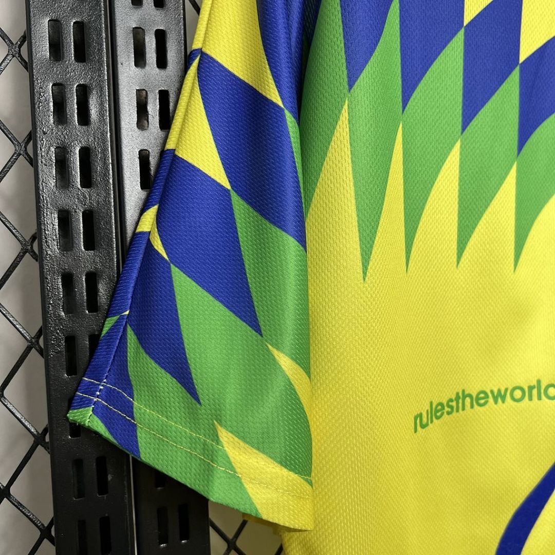 Bresil Maillot Domicile Retro 1995 miniature 5