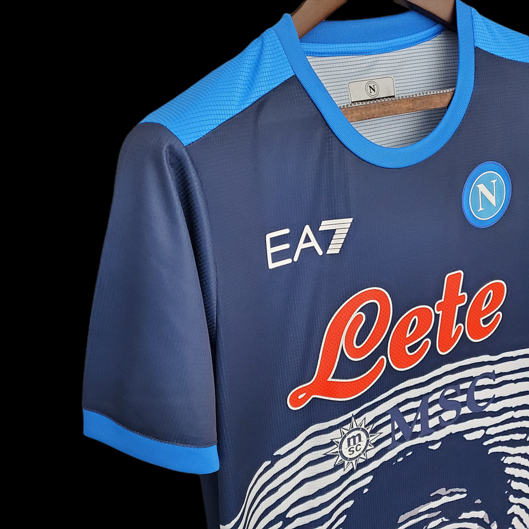 2122 Naples Commemorative Edition Blue S Xxl Maillot Domicile Edition Speciale miniature 5