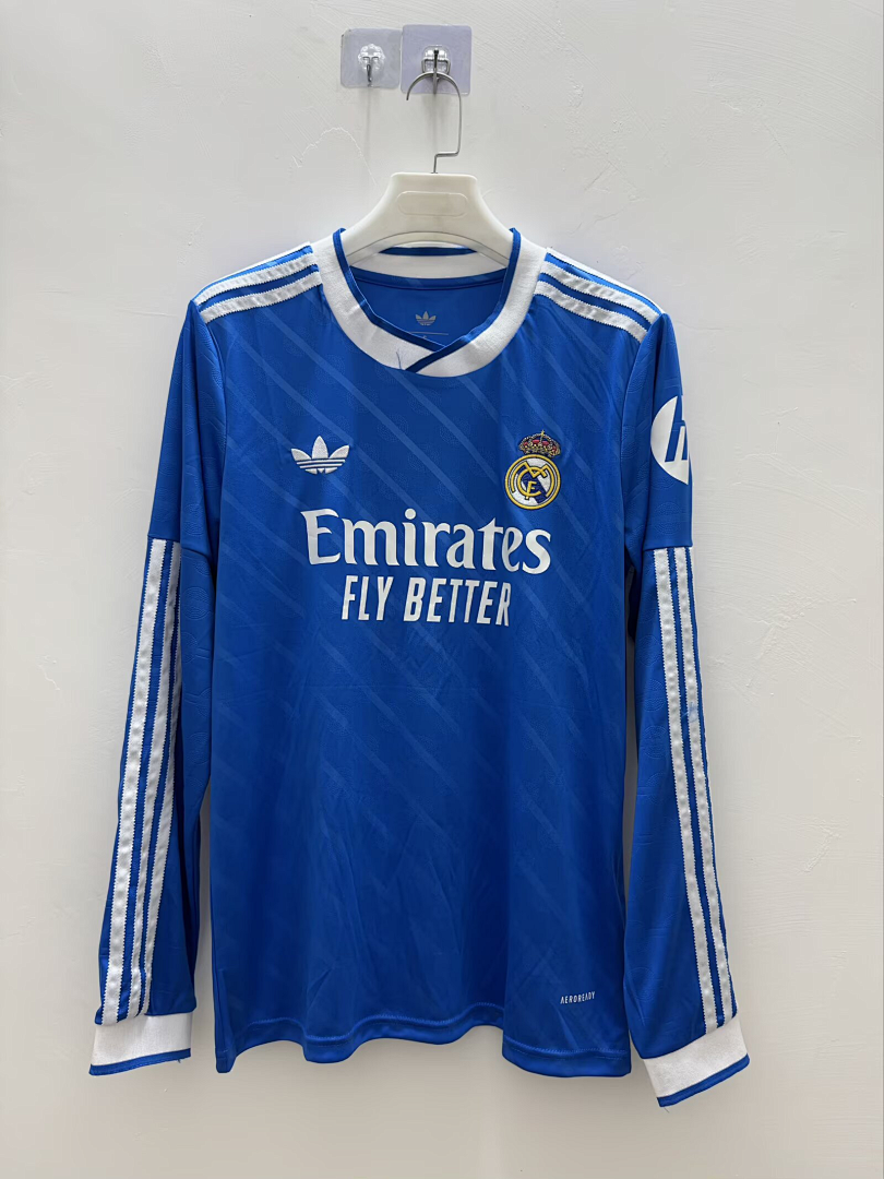 Real Madrid Maillot Exterieur Manches Longues 2025-2026
