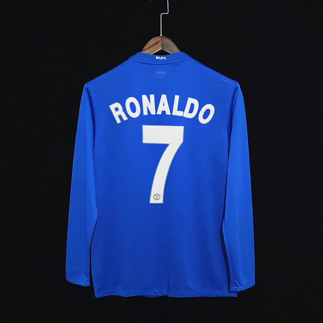 Ronaldo Maillot Exterieur Manches Longues Retro 2007-2008