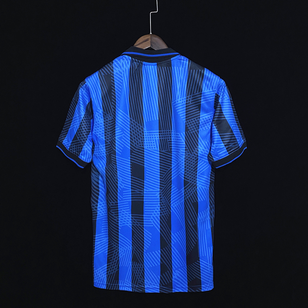 Vintage Atlanta Blue S 2Xl Maillot Domicile Retro 1991 miniature 2