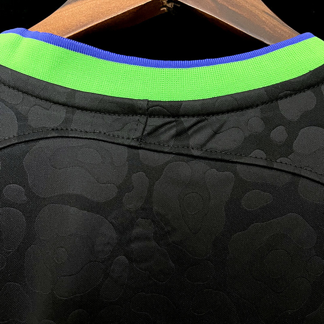 2223 Brazilian Black Leopard National Team Size S 4Xl Maillot Domicile miniature 3