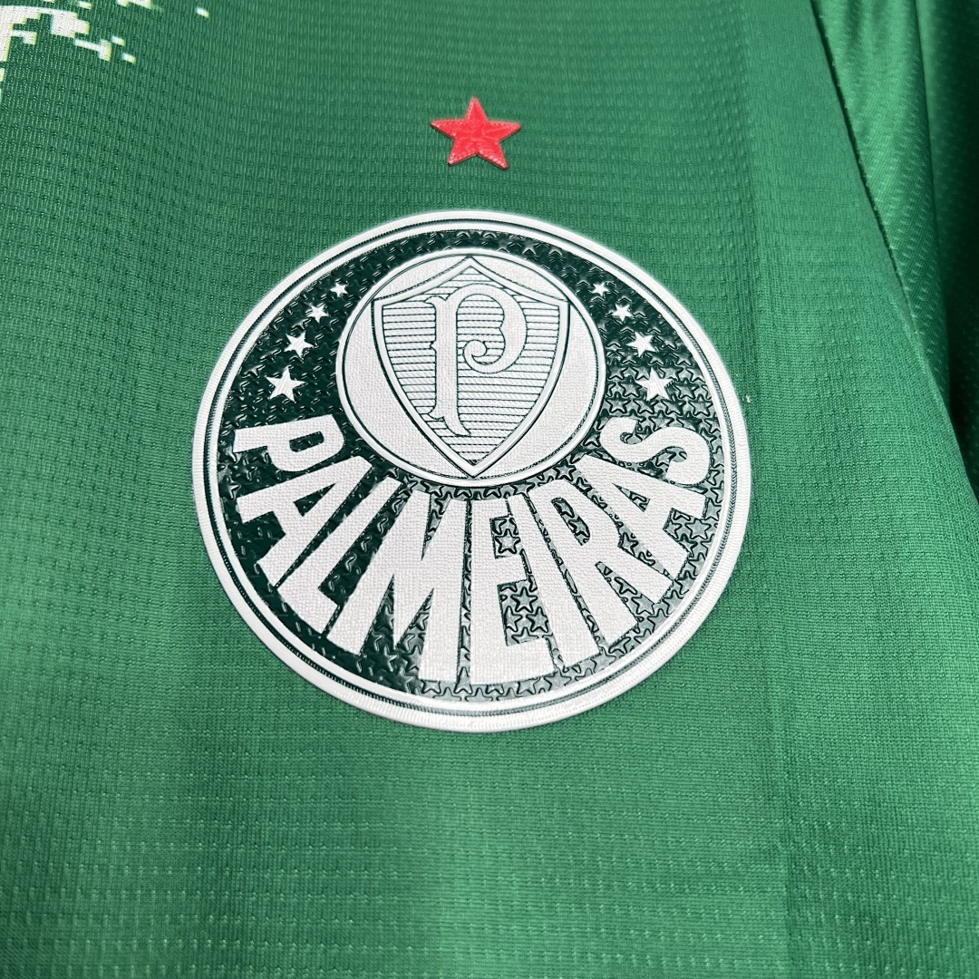 Palmeiras 2024-2025 Special Edition Green And White Maillot Domicile Edition Speciale miniature 2