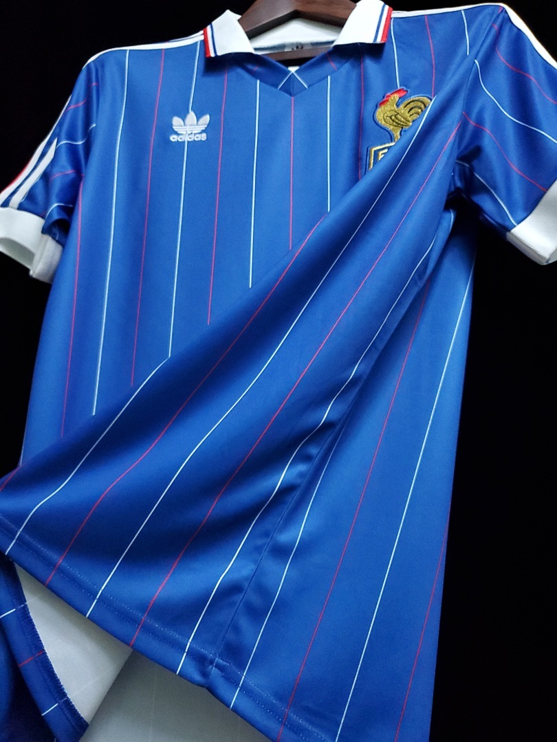 France Maillot Domicile Retro 1982 miniature 3