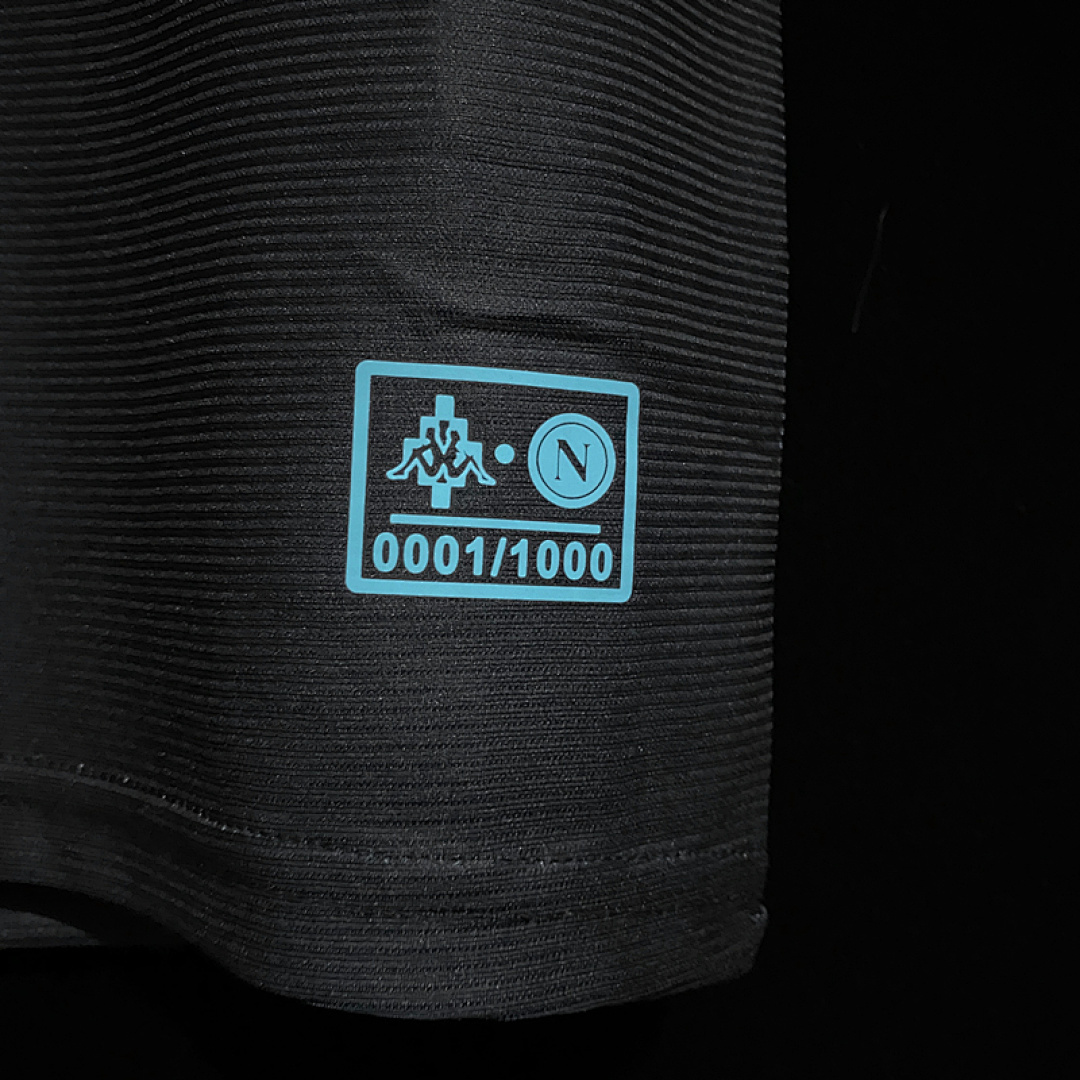 Kappa Marcelo Burlon Naples Joint Edition Black S 2Xl Maillot Domicile miniature 11