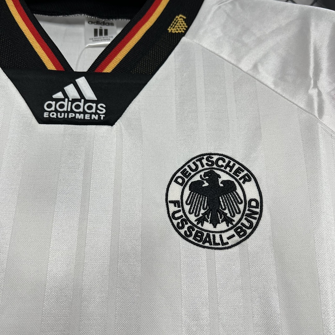 Allemagne Maillot Domicile Retro 1992 miniature 4