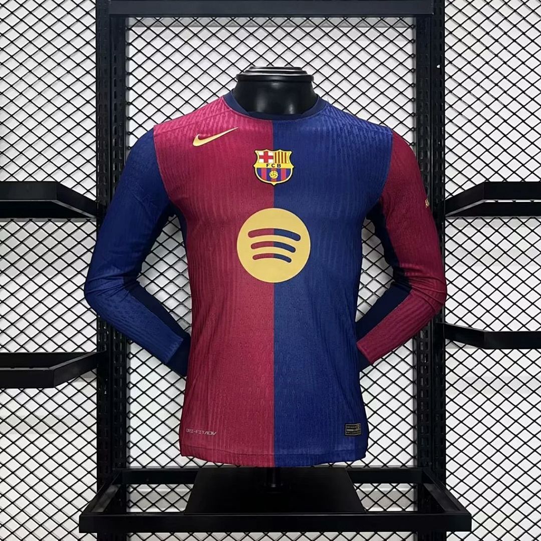 FC Barcelone Maillot Domicile Version Joueur Manches Longues