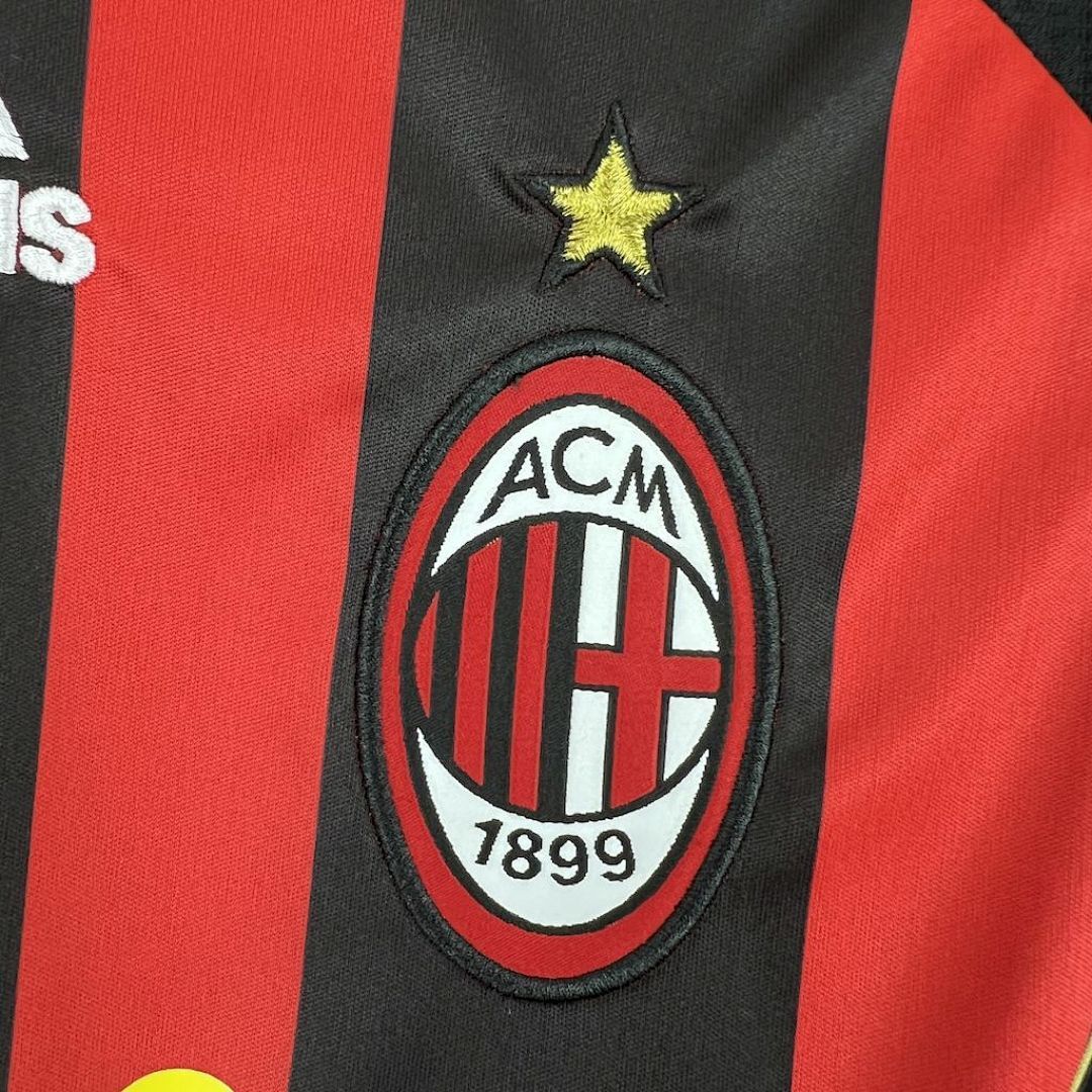 AC Milan Maillot Domicile Manches Longues Retro miniature 3
