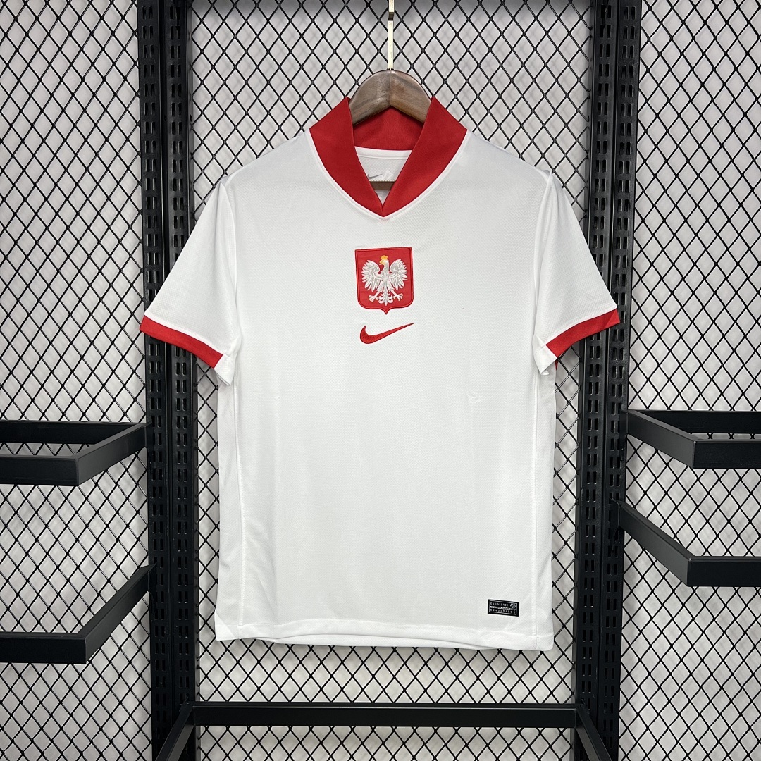 Poland 2024-2025 Euro Maillot Domicile miniature 2