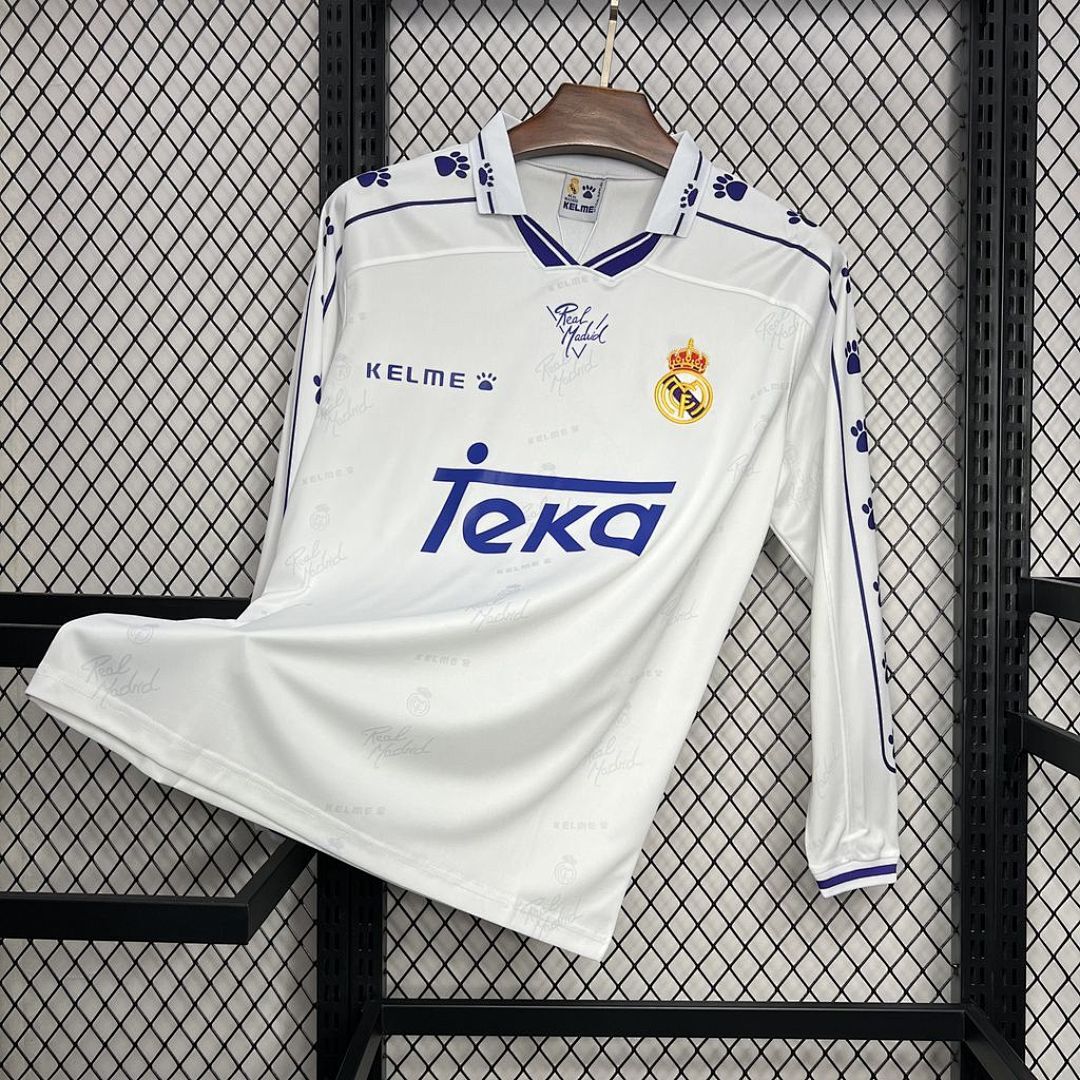 Real Madrid Maillot Domicile Manches Longues Retro miniature 6