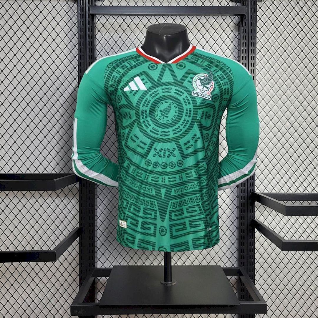 Mexique Maillot Domicile Version Joueur Manches Longues 2026