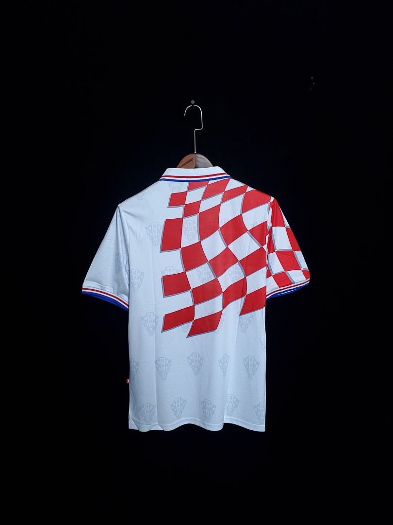 Croatie Maillot Domicile Retro 1998 miniature 3