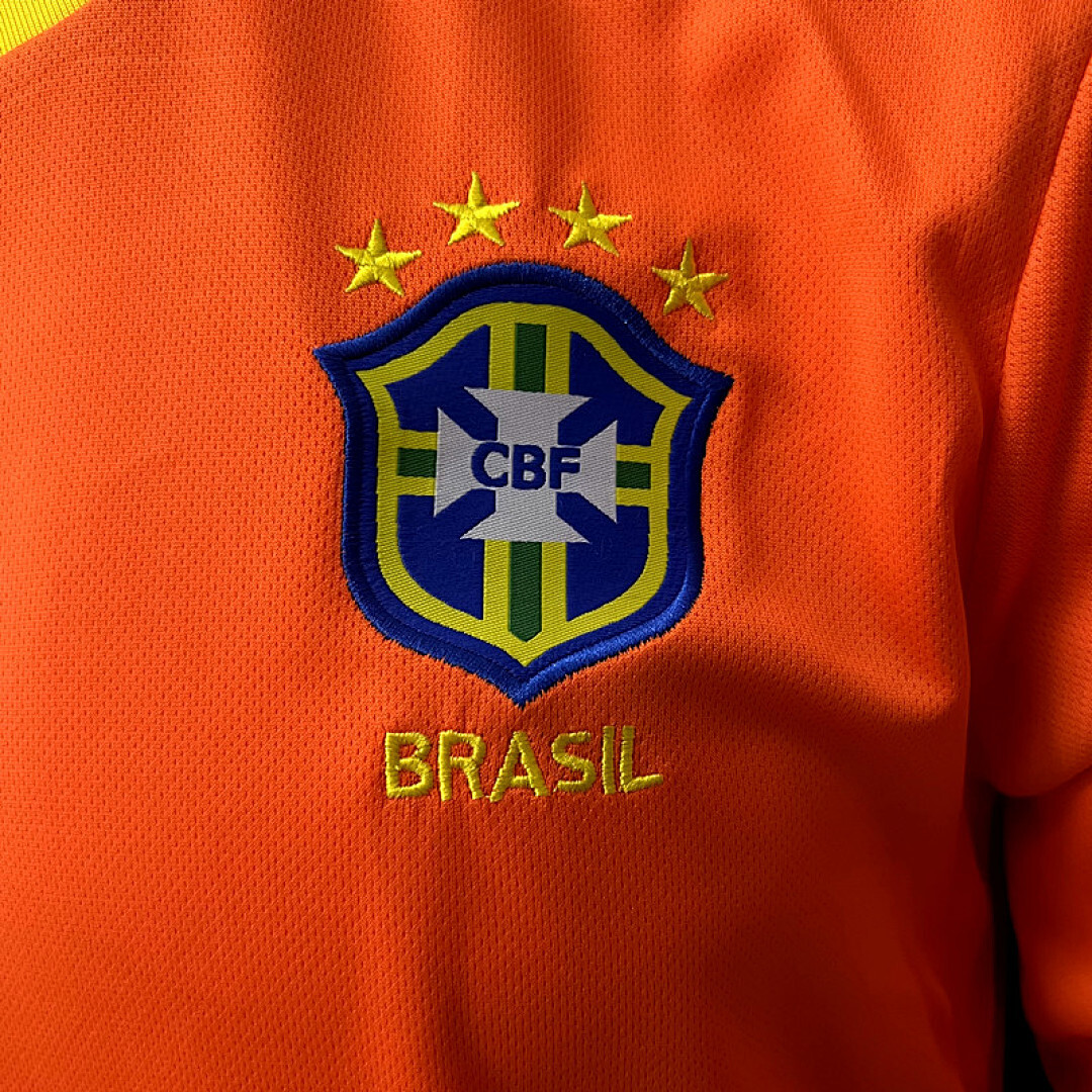 Bresil Gardien Domicile Manches Longues Retro 1998 miniature 6