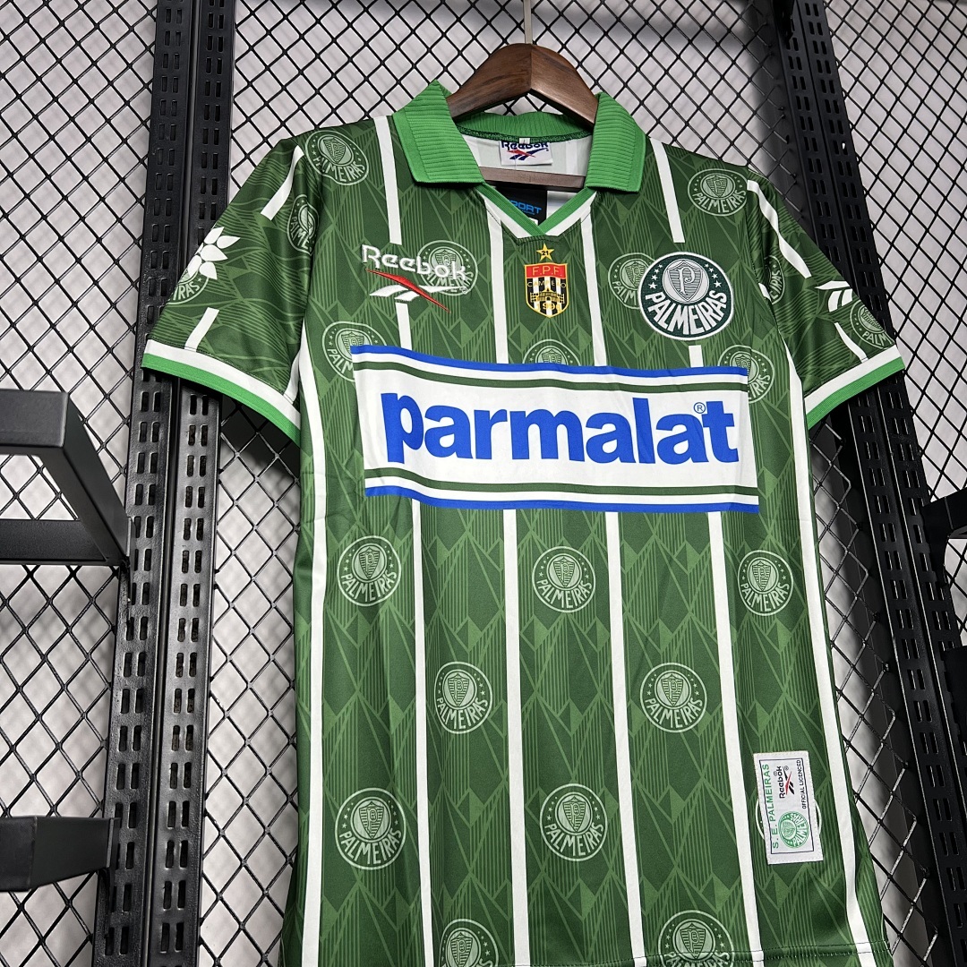 Palmeiras Maillot Domicile Retro 1996 miniature 6