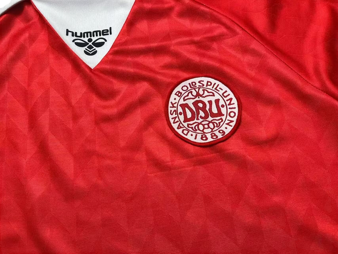 Denmark Maillot Domicile Retro 1988 miniature 3