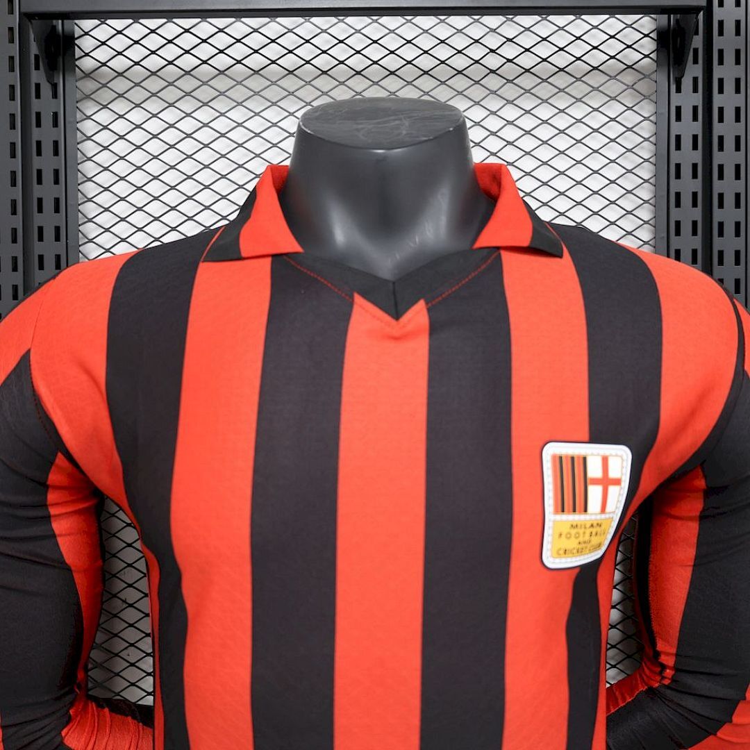 AC Milan Maillot Domicile Version Joueur Manches Longues Edition Speciale Retro miniature 5