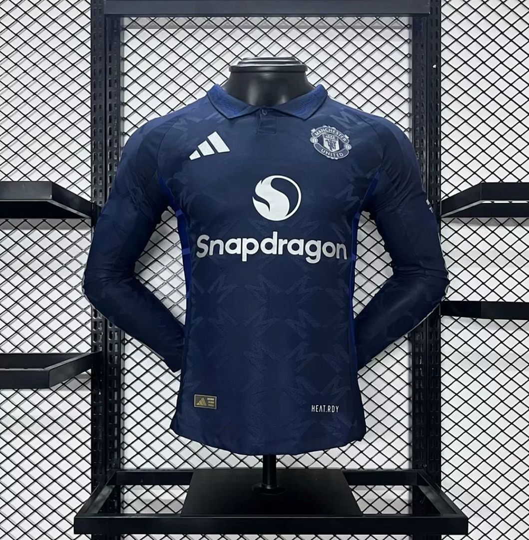 Manchester United Maillot Exterieur Version Joueur Manches Longues miniature 2