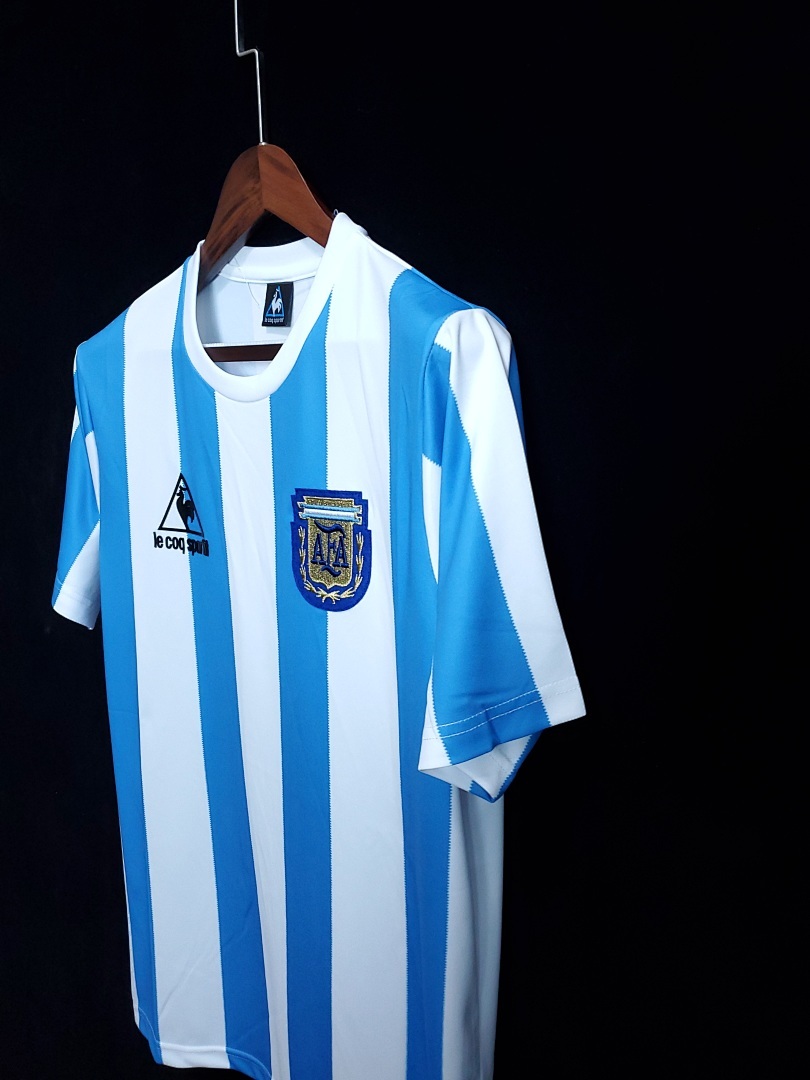 Argentine Maillot Domicile Retro 1986 miniature 6