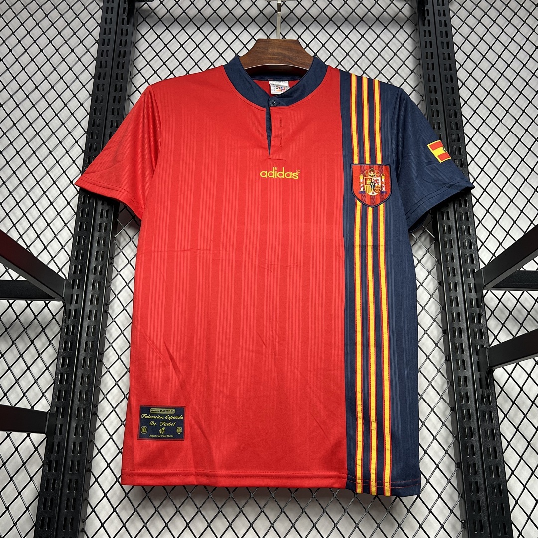 Espagne Maillot Domicile Retro 1996 miniature 10