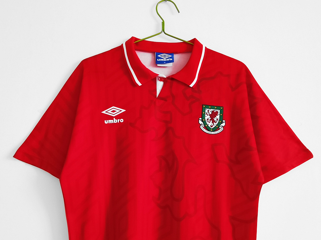 Wales Maillot Domicile Retro 1990-1992 miniature 5