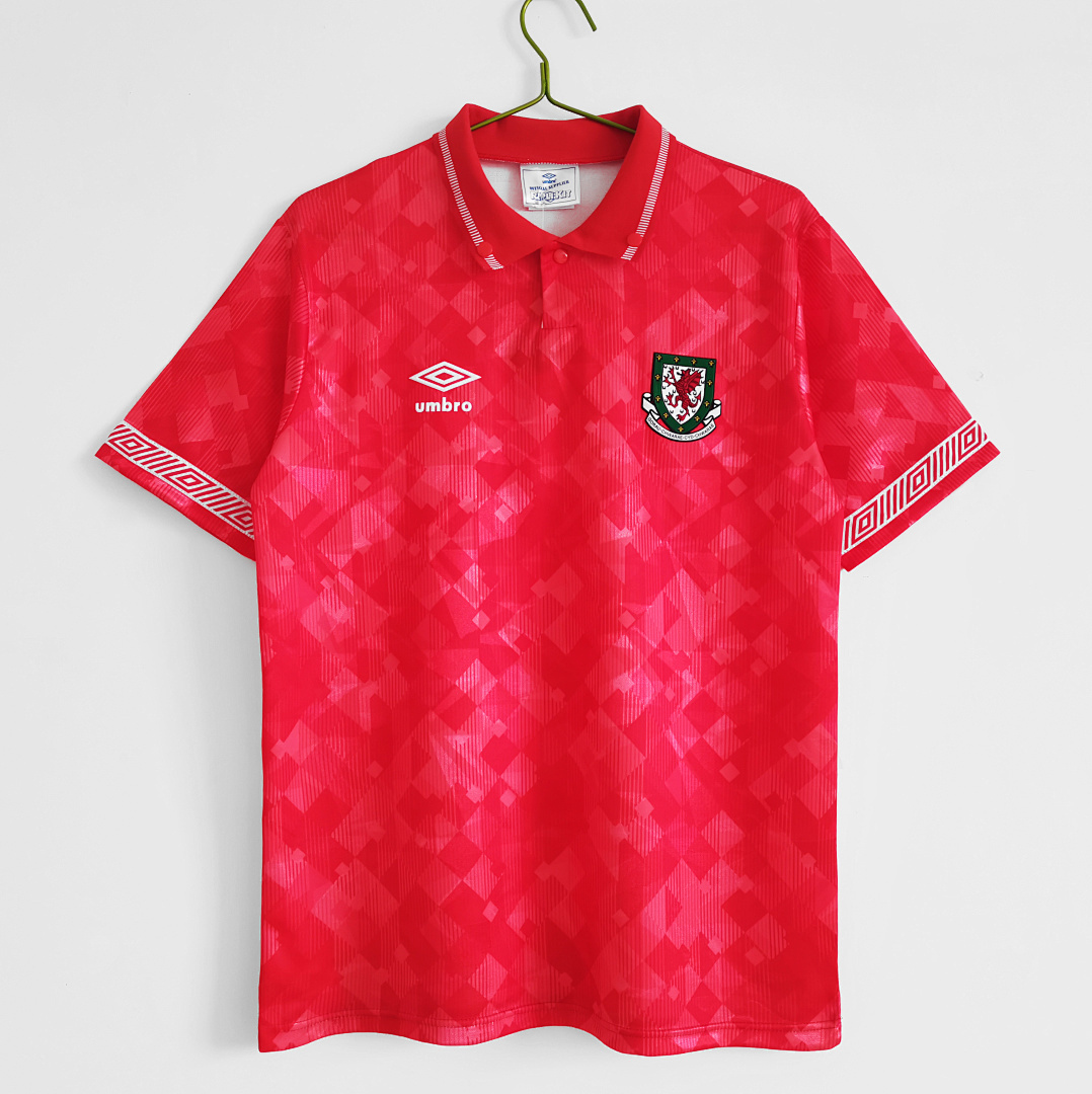 Wales Maillot Domicile Retro 1990-2092