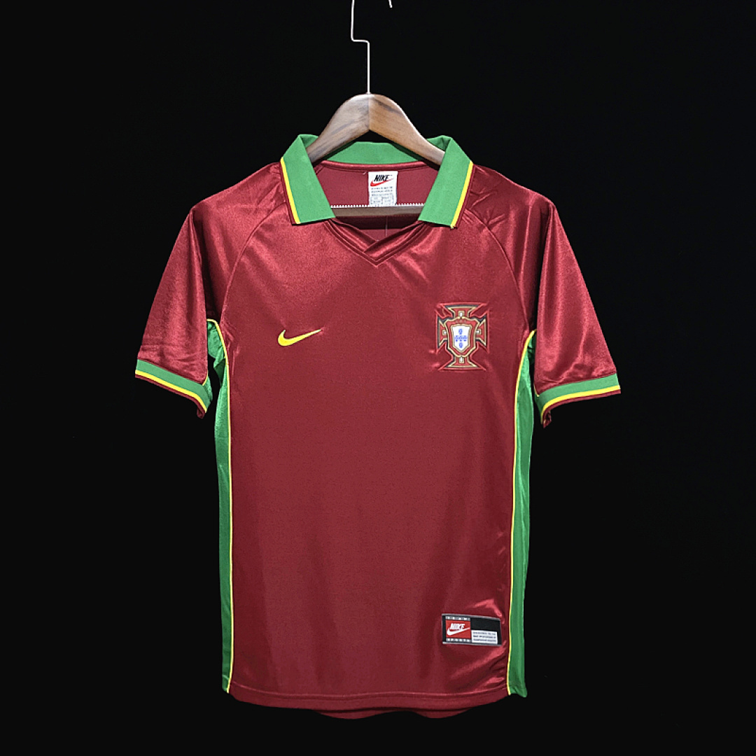 Portugal Maillot Domicile Retro 1998