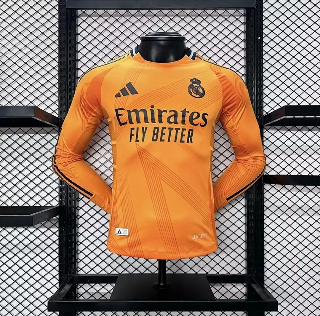 Real Madrid Maillot Exterieur Version Joueur Manches Longues