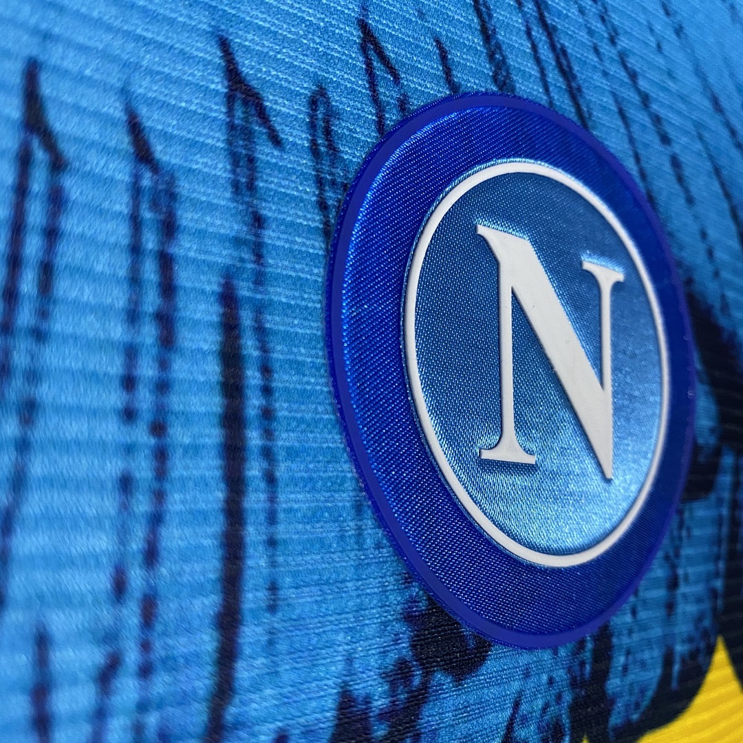 Kappa Marcelo Burlon Naples Joint Edition Yellow S 2Xl Maillot Domicile miniature 5