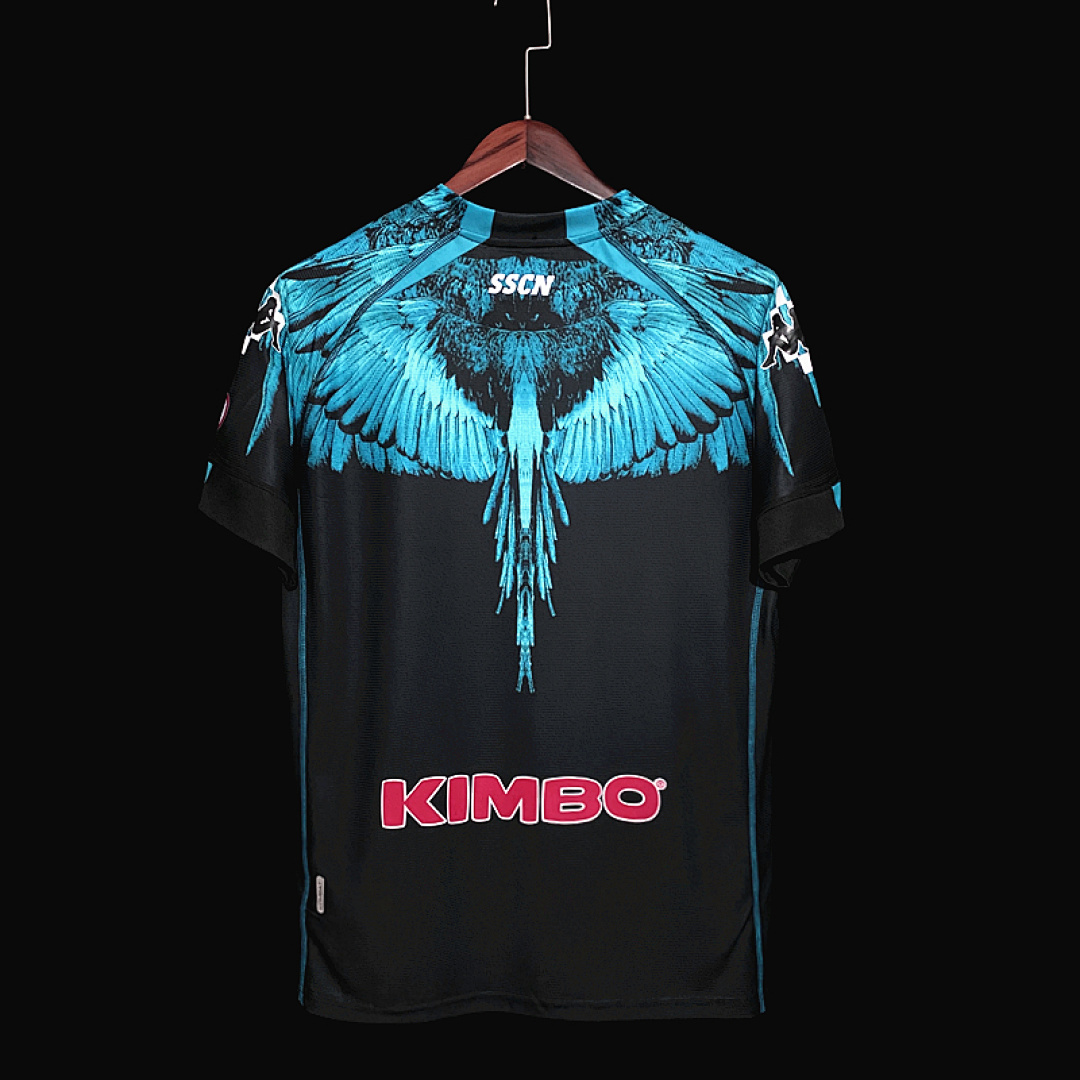 Kappa Marcelo Burlon Naples Joint Edition Black S 2Xl Maillot Domicile miniature 4