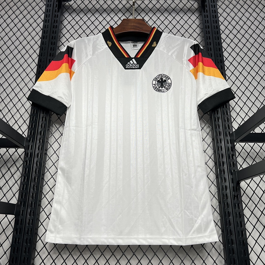 Allemagne Maillot Domicile Retro 1992 miniature 5
