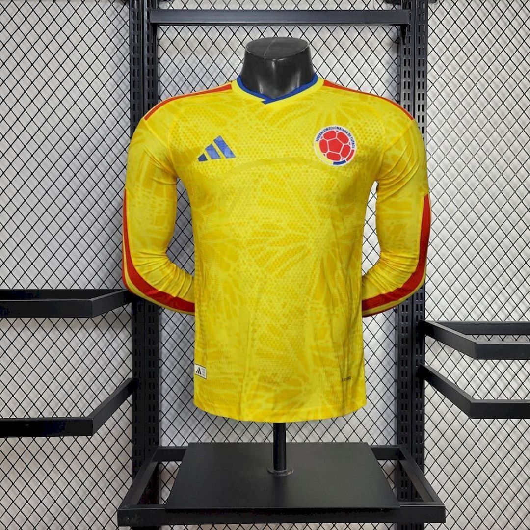 Colombie Maillot Domicile Version Joueur Manches Longues 2026