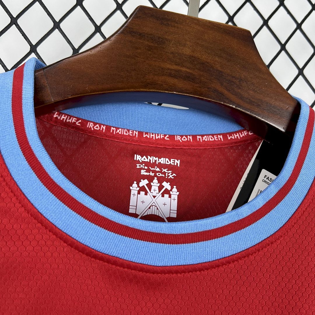 West Ham United X Iron Maiden 50Th Anniversary Maillot Domicile Edition Speciale 2025-2026 miniature 8