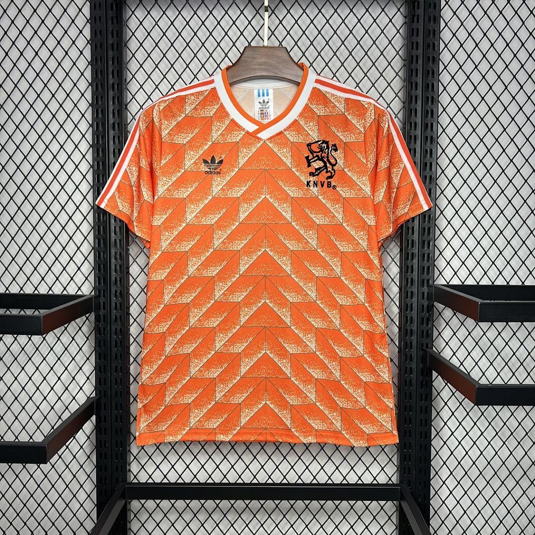 Pays-Bas Maillot Domicile Retro 1988 miniature 4