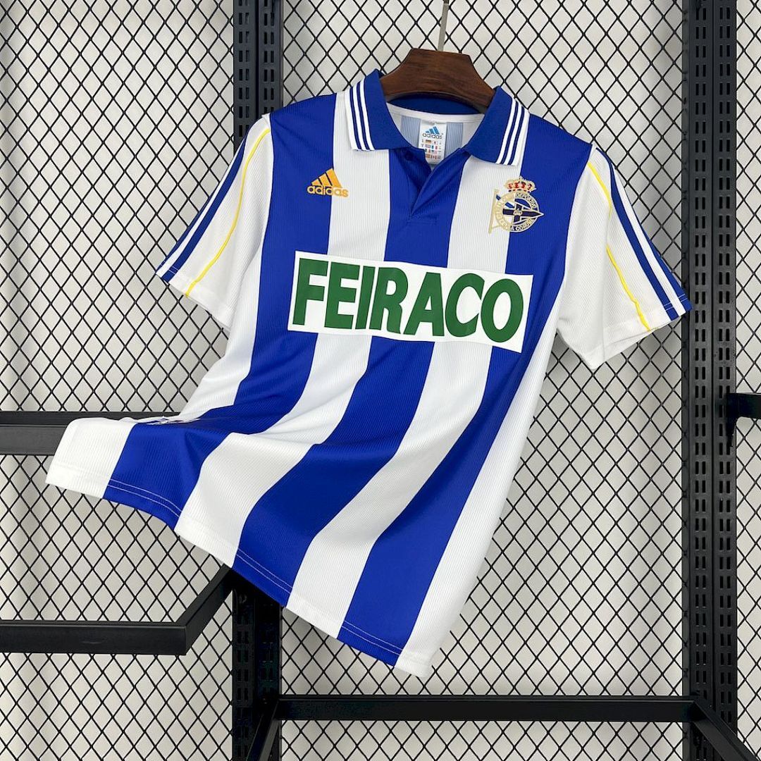 Deportivo De La Coruna 199900 Maillot Domicile Retro