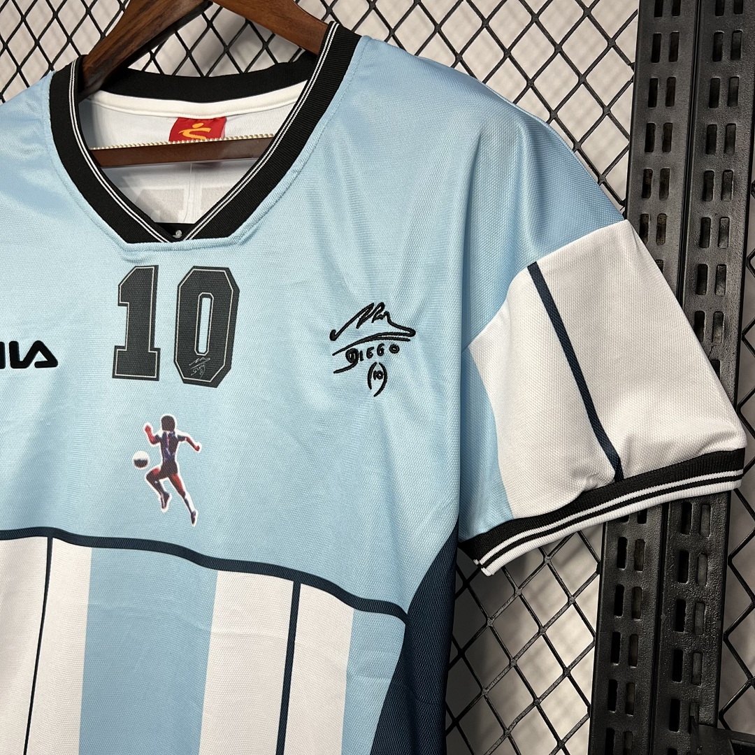 Argentine Maillot Domicile Retro 2001 miniature 3