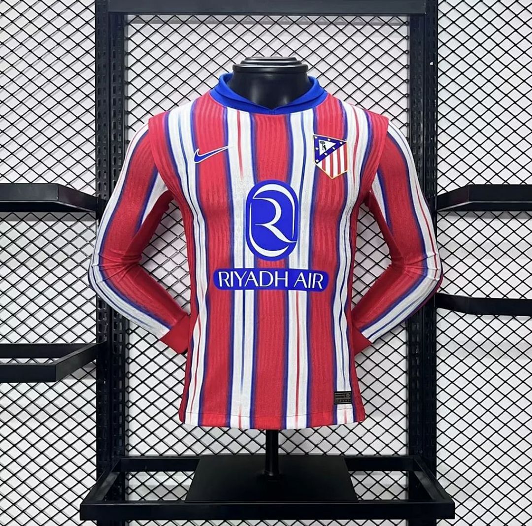 Atletico Madrid Maillot Domicile Version Joueur Manches Longues