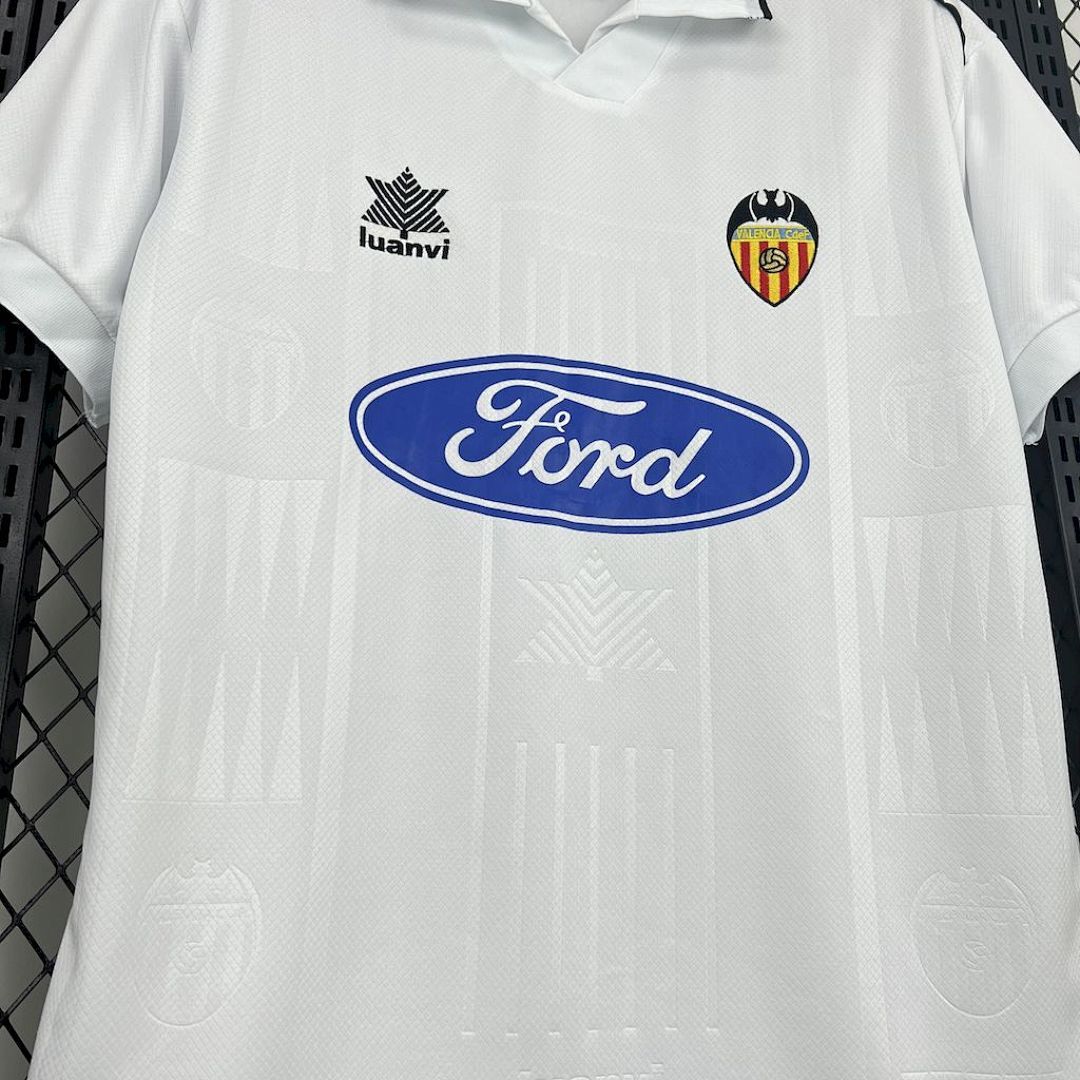 Valencia Cf 199697 Maillot Domicile Retro miniature 5