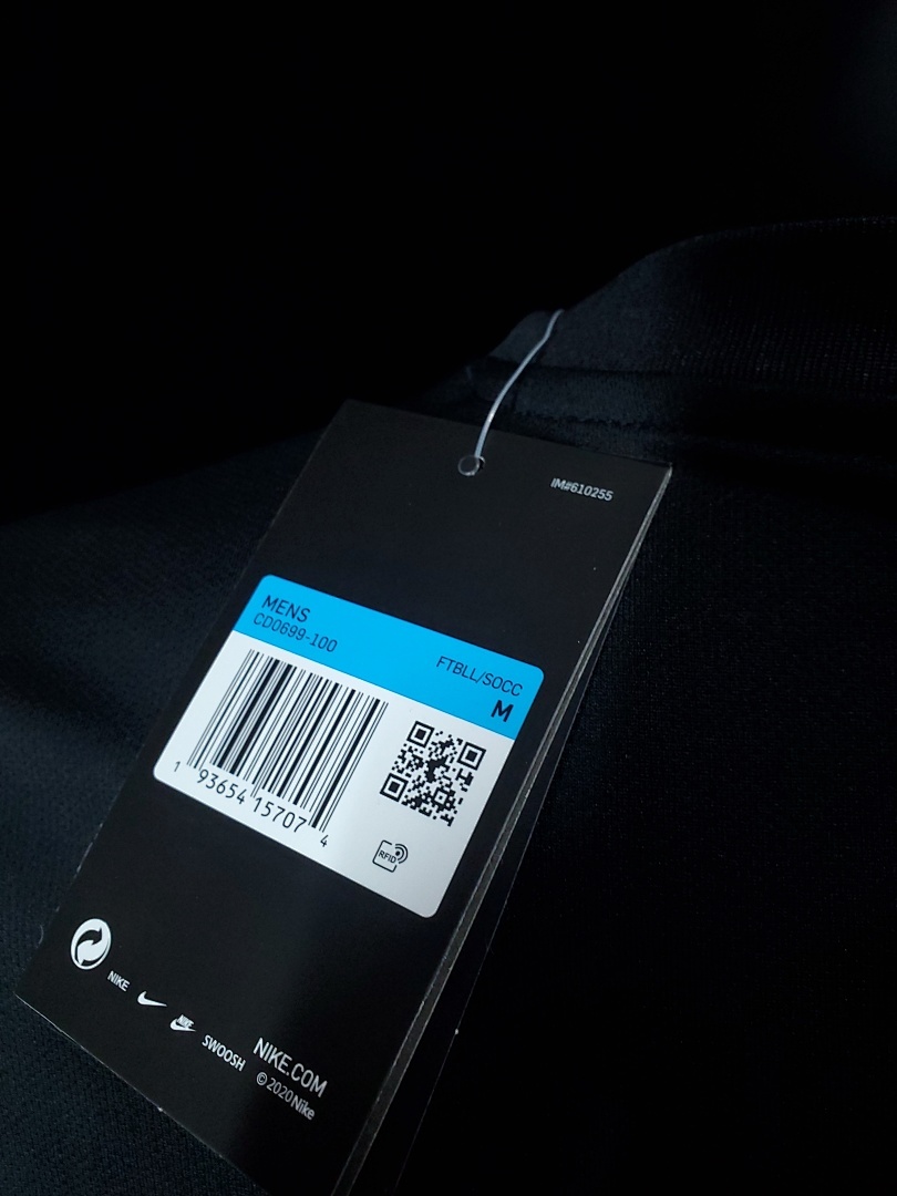 Balenciaga Joint Edition Long Sleeve Black S 2Xl Maillot Domicile Manches Longues 2020-2021 miniature 5