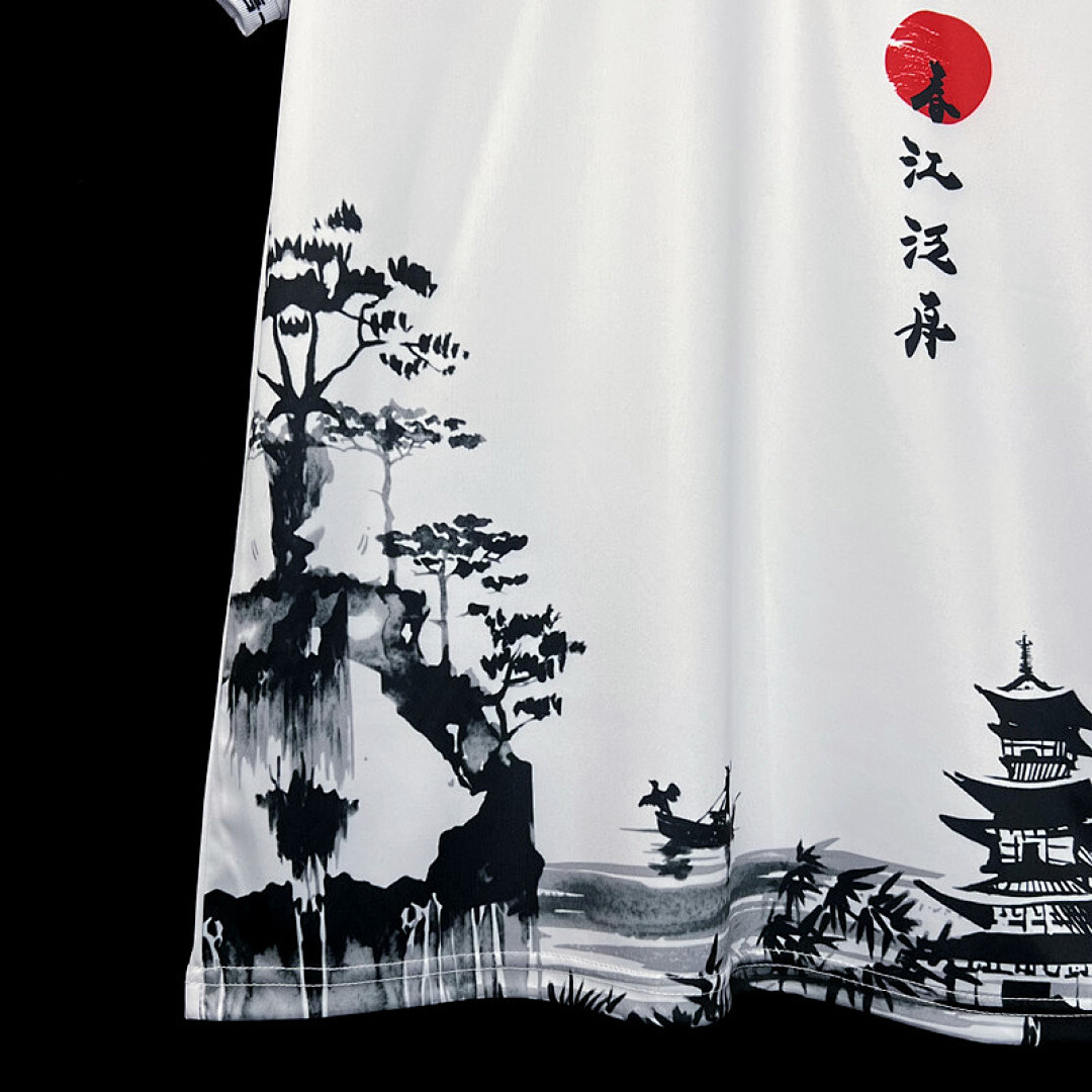 2324 Japanese Ink Landscape Painting Plate S Xxl Maillot Domicile miniature 3