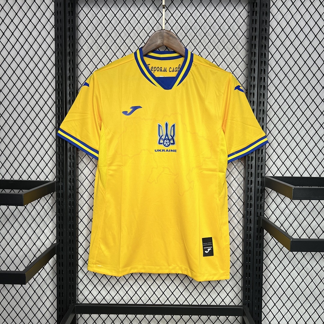 Ukraine 2024-2025 Euro Maillot Domicile miniature 2