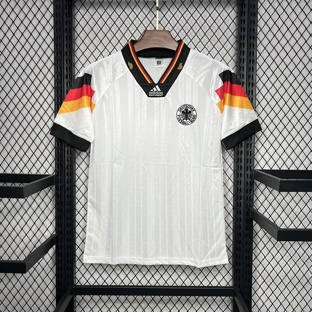 Allemagne Maillot Domicile Retro 1992 miniature 3